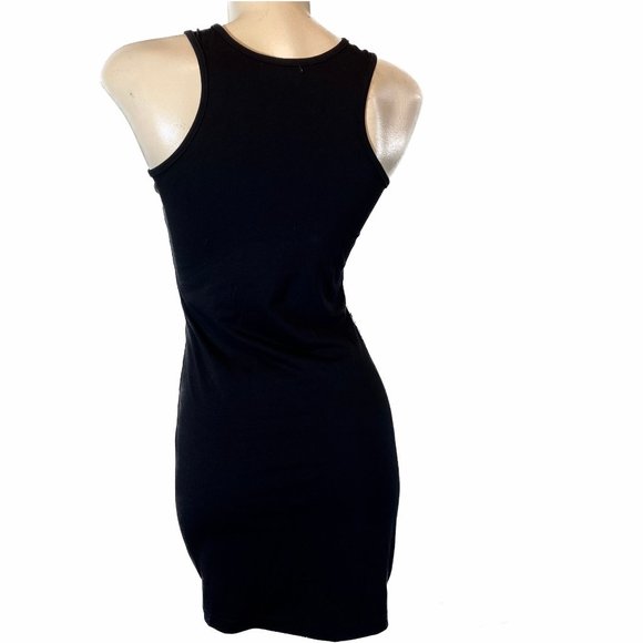 Gold & Black Sequin Mini Bodycon Party Dress - S/ L - Picture 3 of 7